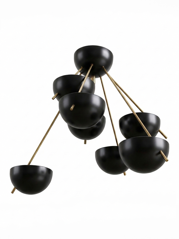 Stilnovo Gino Sarfatti 7-Light Ceiling Lamp