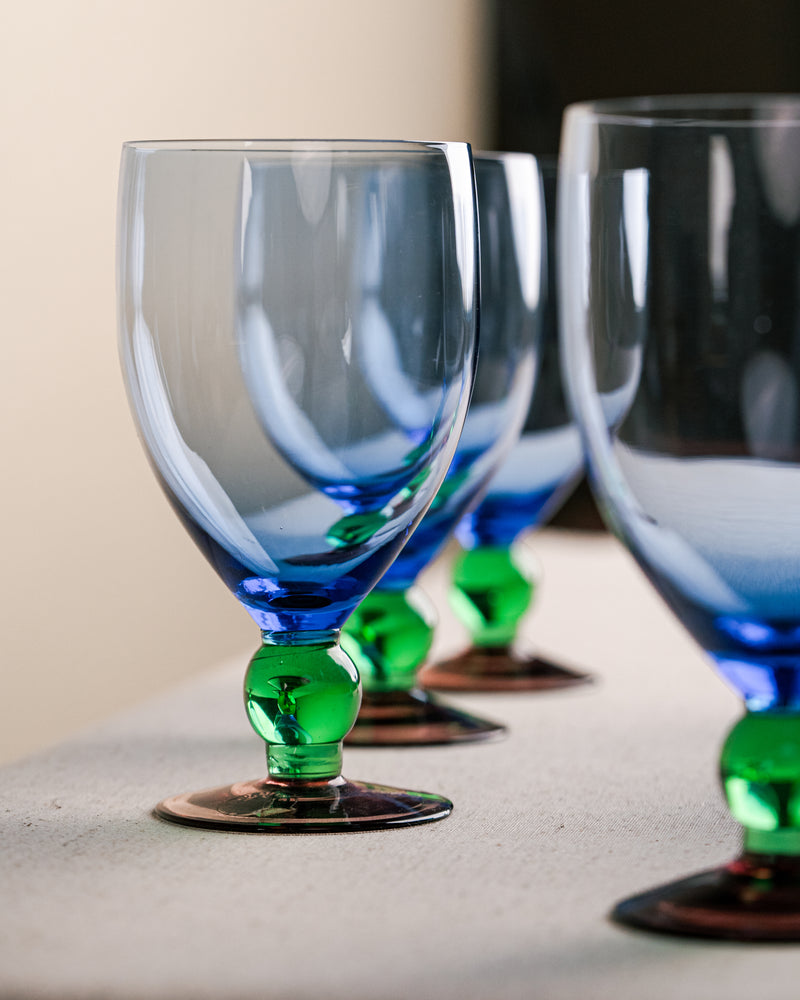 Juego de 6 Copas Tríada en Cristal de Murano