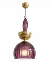 Lámpara Améthyste en Latón y cristal de Murano