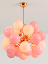 Lámpara Sputnik  Bubble en Cristal de Murano Rosa Pastel