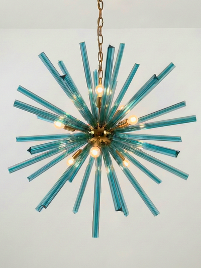Lámpara Sputnik "Triédrica" Aqua