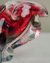 Cenicero de Murano Sommerso Floral Magenta