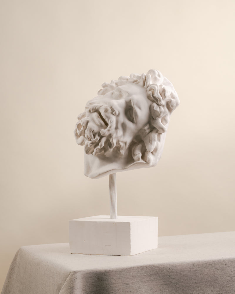 Cabeza de Laocoonte en Escayola sobre Peana