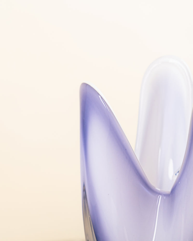 Jarrón Violeta Tulipán de Cristal de Murano