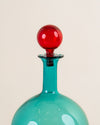 Damajuana de Murano Turquesa y Rojo