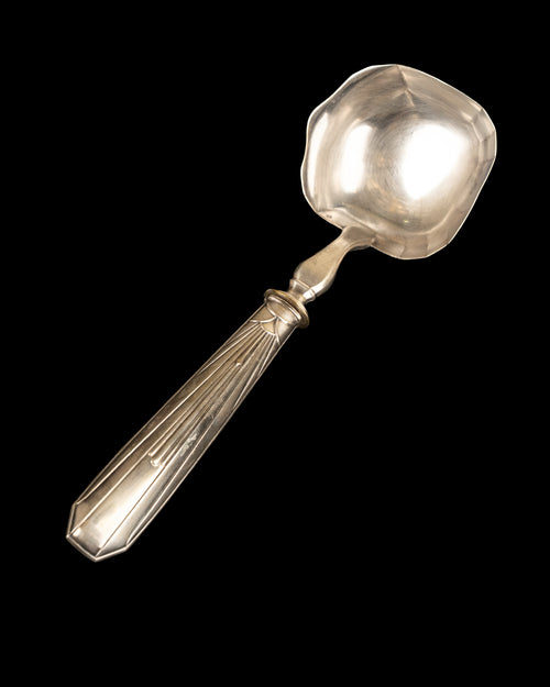 Art Deco Ladle with Faceted Bowl