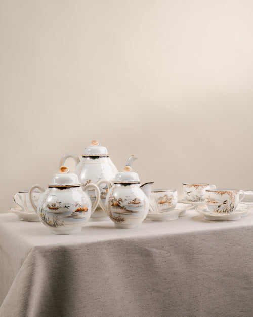 Juego de Té de Porcelana Japonesa de Kutani