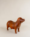Escultura Puff de Perro en Cuero