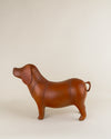 Escultura Puff de Perro en Cuero