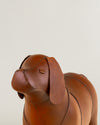 Escultura Puff de Perro en Cuero