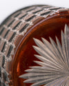 Hielera de Cristal Tallado y Metal