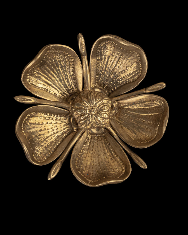 Flor Cenicero en Latón