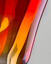 Jarrón Escultórico de Cristal de Murano Fuego y Azur Antonio Salviati