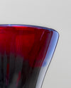 Jarrón Escultórico de Cristal de Murano Fuego y Azur Antonio Salviati