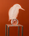 Escultura de Pájaro de Cristal de Murano de Licio Zanetti