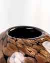 Jarrón Orbe Bronceado Cristal de Murano con Aventurina