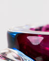 Cenicero Escultórico Flor de Amatista Cristal de Murano Sommerso