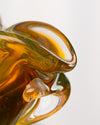 Cenicero Corola Ámbar Cristal de Murano Modelado
