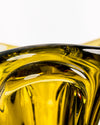 Jarrón de Murano Ámbar y Oliva Escultórico