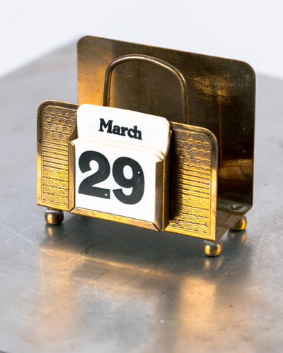 Calendario Perpetuo de Escritorio Weba Ware Latón Macizo