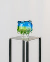 Cuenco Escultórico de Murano Marea Azul y Verde
