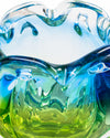 Cuenco Escultórico de Murano Marea Azul y Verde