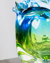 Cuenco Escultórico de Murano Marea Azul y Verde