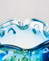 Cuenco Escultórico de Murano Marea Azul y Verde