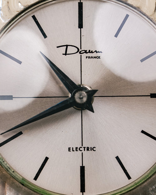 Reloj de Sobremesa en Cristal Escultórico Daum France