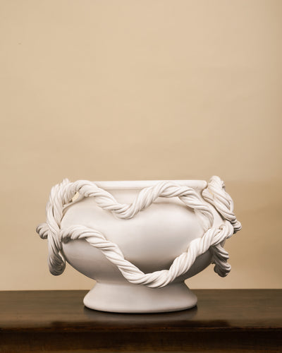 Pareja de Centros Escultóricos Cuerda Blanca