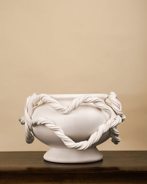 Pareja de Centros Escultóricos Cuerda Blanca