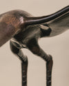 Pareja de Esculturas Figurativas Garzas en Bronce