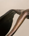 Pareja de Esculturas Figurativas Garzas en Bronce