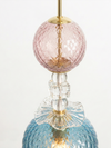 Lámpara Colgante Caleidoscopio en Latón y Cristal de Murano