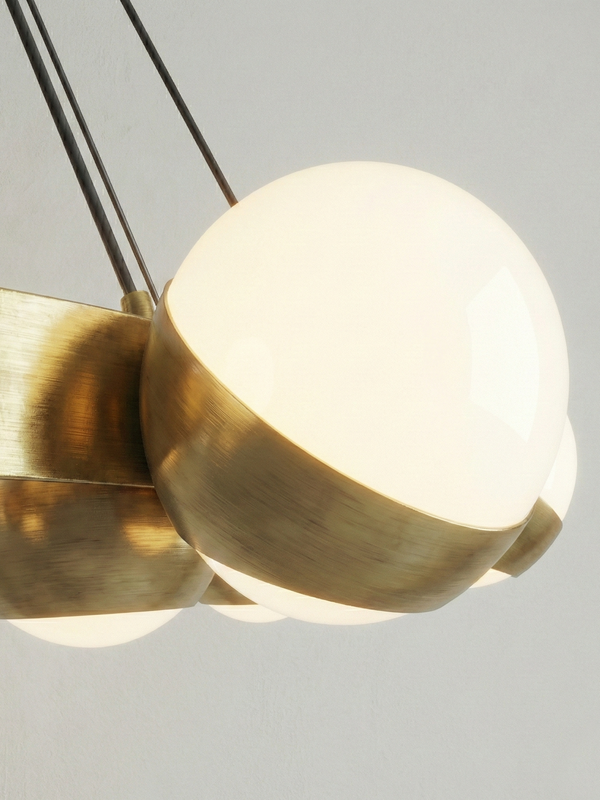 Lámpara de Suspensión "Sputnik Ring"  de 20 esferas
