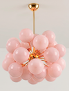 Lámpara Sputnik  Bubble en Cristal de Murano Rosa Pastel