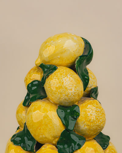 Centro de Mesa Limones de Amalfi Cerámica Esmaltada