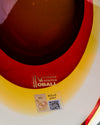 Jarrón de Murano Rojo y Amarillo Vetreria Artistica OBALL