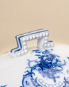 Sopera de Porcelana en Azul Cobalto y Blanco