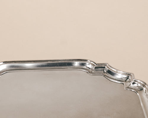 Bandeja Octogonal en Alpaca Plateada