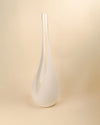 Jarrón Escultórico Goccia en Cristal de Murano Blanco