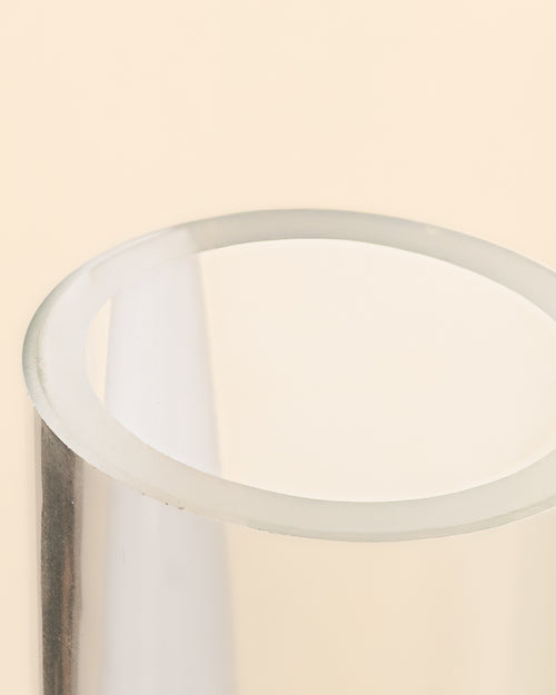 Jarrón Escultórico Goccia en Cristal de Murano Blanco