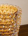 Jarrón Rostrato en Cristal de Murano Ámbar