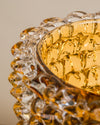 Jarrón Rostrato en Cristal de Murano Ámbar