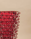 Jarrón Rostrato en Cristal de Murano Rojo Carmesí