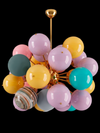 Lámpara Sputnik Bubble Pastel Polícroma en Cristal de Murano
