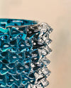 Jarrón Rostrato en Cristal de Murano Azul Cerúleo