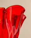 Jarrón Floral en Cristal de Murano Rubí
