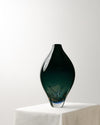 Jarrón Ovalado Negro en Cristal de Murano