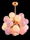 Lámpara Sputnik  Bubble en Cristal de Murano Rosa Pastel